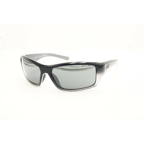 Maui Jim Barrier Reef MJ 792-14C Wrap Black Polarized Sunglasses Gray Lenses (B) - Picture 1 of 5